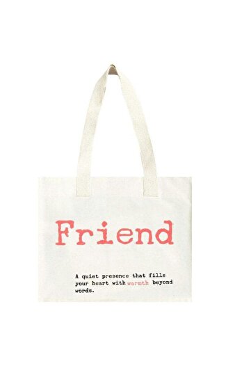 Wolo Company Maxi Cotton Tote Bag Friend Wk07