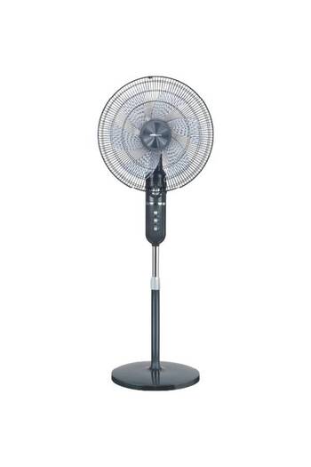Electro general Stand Fan-Copper Motor-Low Noise-6 AS Blades-4 Speeds-Timer-Adjustable Height-Sturdy Circular Base