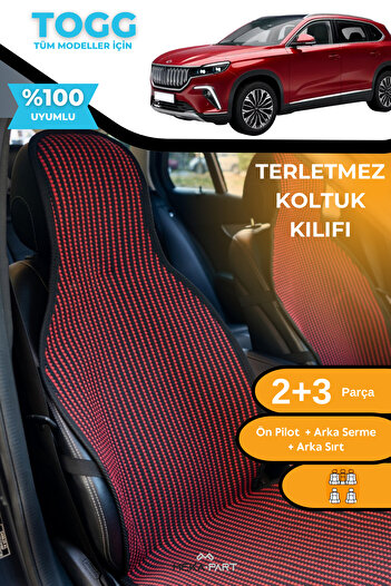 TREND Anti-Slip Auto Seat Protector Cover Compatible for Togg All Models 5 Pieces 100% Cotton