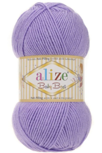 Alize Baby Best 43 Lavender 10% Bamboo - 90% Acrylic (anti-pilling Acrylic) / 100 Gr - 240 M