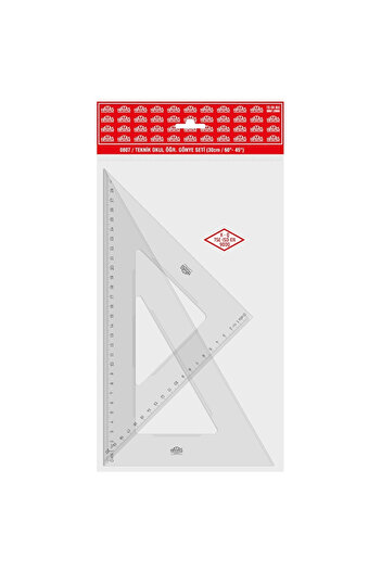 HATAS 45-60 Degree Plastic Student Miter Set - 30 cm 0807