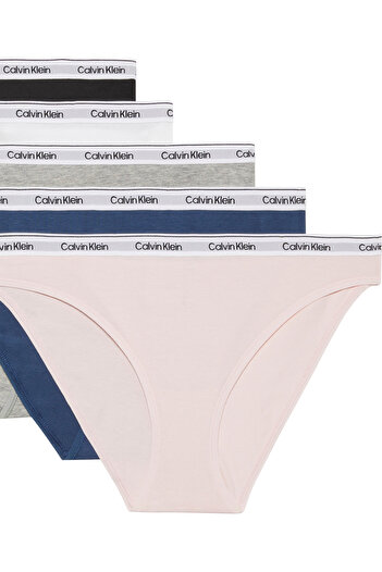 Calvin Klein Kadın Marka Logolu Elastik Bantlı Günlük Kullanıma Uygun Mavi Külot 000QD5208E 31V