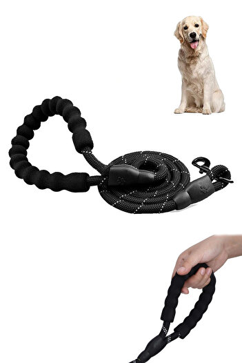 Ganjem Dog Collar Small Medium Large Breed Pet Walking Strap High Resistance Walking Leash
