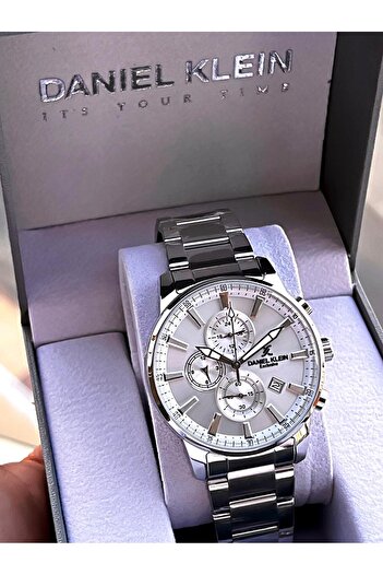 Daniel Klein Steel Cord Chronometer Dial Design 3 Atm Water Resistant Men Wristwatch 14082.1
