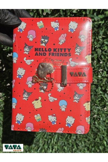 TATA CRAFT Sanrio Locked Notebook Licensed 100 Pages 17Cmx12Cm Memobook Timeless Agenda Gift