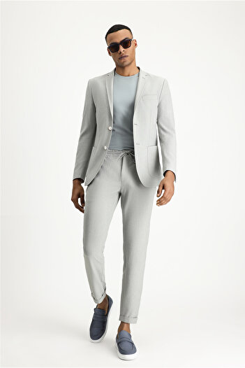 Kiğılı Super Slim Fit - Extra Slim Fit Seersucker Jacket