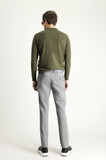 Kiğılı Slim Fit Dar Kesim Likralı Kanvas / Chino Pantolon