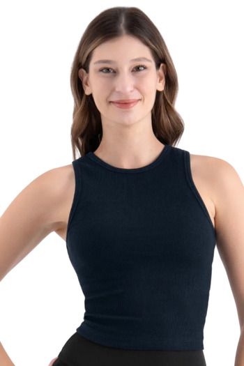 di base Stretchy and Breathable Cotton Dark Navy Blue Women's Basic Tank Top