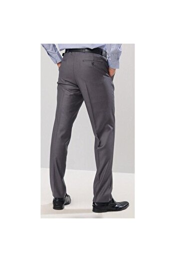Vakamen Men's Gray Side Pocket Fabric Trousers