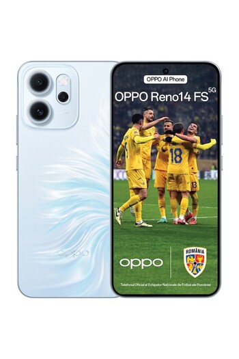 OPPO Reno14 FS, Dual SIM, 12GB RAM, 512GB, 5G, Opal Blue