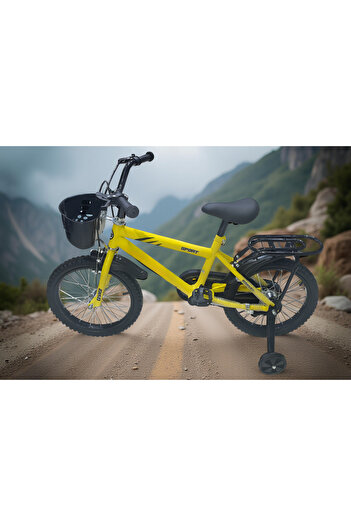 rexa Kids Training Wheel Bicycle with Front Basket and Rear Carrier