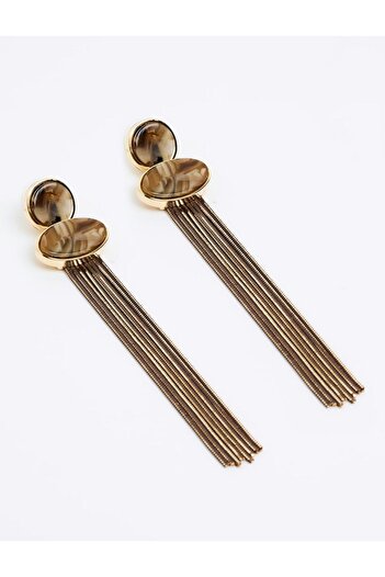 Jimmy Key Mixed Oval Figured Swinging Earrings