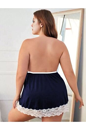 YOSHO Lacy and Glorious Plus Size Nightgown