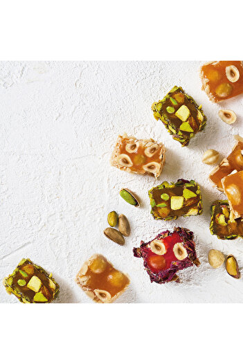Lokum Atölyesi Premium Turkish Delight (with Pistachios, Hazelnuts, Spices) 150g