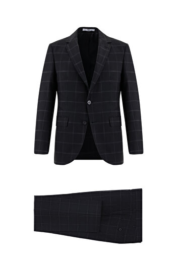 Kiğılı Classic Plaid Slim Fit Suit