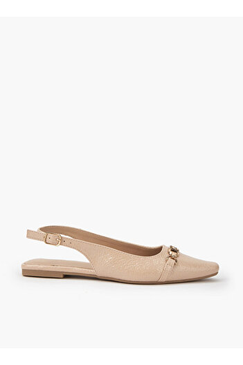 Flora Bella by Shoexpress Textured Chain Detail Sandals with Buckle Closure