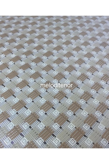 SALMAN Transparent Coating Brown Straw Luxury Easy Wipe Silicone Pvc Tarpaulin Tablecloth