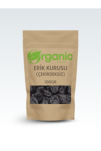 Organic Kiler Seedless Prune 100Gr Delicious & Natural - Healthy Snack & Snack