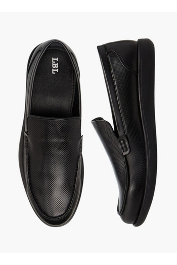 LBL by Shoexpress Textured Slip-On Loafers