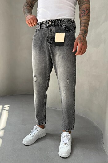 MADZEYMODA Denim Fabric Ripped Detailed Boyfriend Smoked Men's Jean Jeans Mz273-Bf