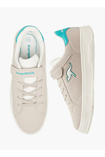 Kangaroos Women's Logo Print Sneakers with Hook and Loop Closure