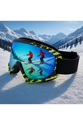 Angel Eyes Kayak Goggles Antifog Ventilated Uv Protection Sun Snow Goggles Mirrored Rainbow Snowboard Glasses Sport