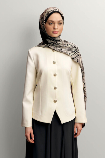Qef   Deluxe Summer Shawl, Alice Black