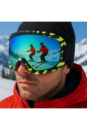 Angel Eyes Kayak Goggles Antifog Ventilated Uv Protection Sun Snow Goggles Mirrored Rainbow Snowboard Glasses Sport