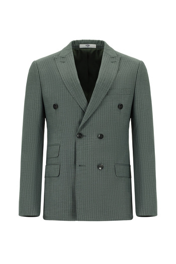 Kiğılı Regular Fit Striped Double Breasted Suit