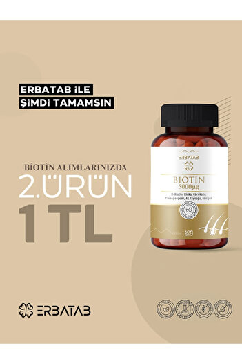 Erbatab 60 CapsulesBiotin- Çınko Black Cumin, Sheepskin, Horsetail, Heir Extract