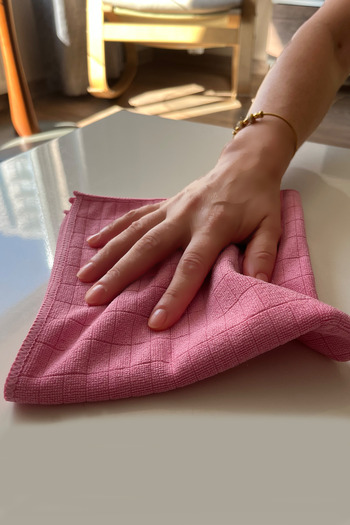 Suff (3 Pieces) Microfiber Kitchen Cleaning Cloth 40*40 cm Stain Resistant Odor Resistant - Mix Color