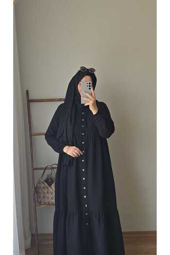 Store Sahra Müslin Tesettür Elbise