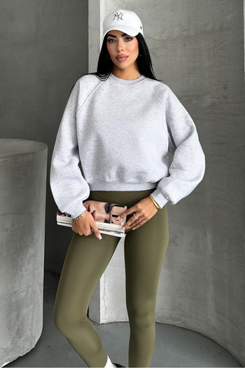 macharel jeans Zero Yaka Short Sweatshirt