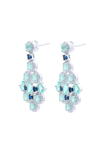 Bijuteria SORELLY Queen Elisabeth Turquoise Silver Earrings