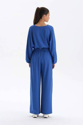Dagi Sax Wide Leg Modal Trousers
