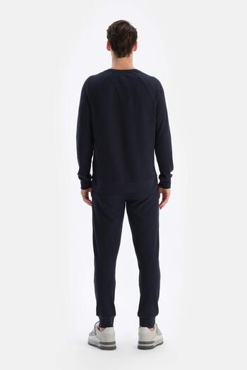 Dagi Waffle Leg Black Jogger Pants