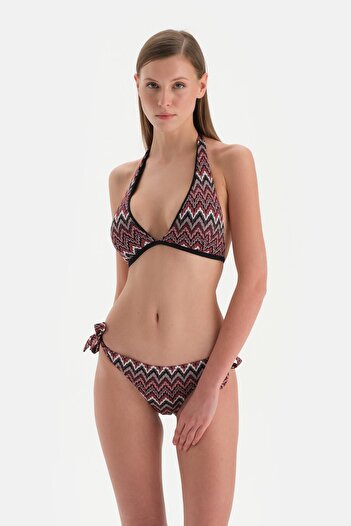 Dagi Wide Cut Brick Colored Triangle Bikini Top