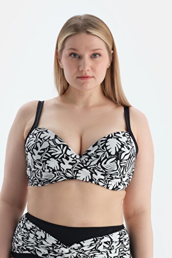 Dagi Multicolor Corseted Gathering Bikini Top