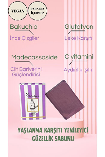 pilatesannesi Anti-Aging Renewing Beauty Facial Soap (Purple Soap)