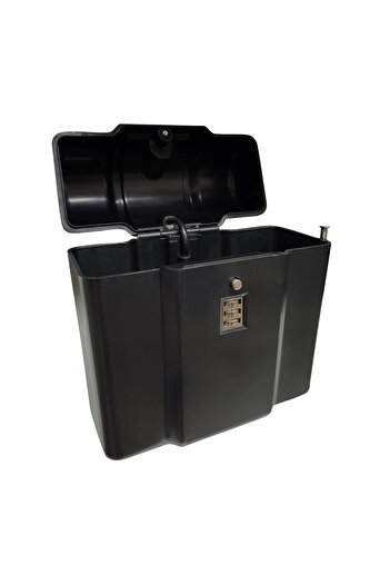 OED Portable Safe with Code, CS, Plastic, 1.4 L, 18 x 8.5 x 15 cm, Black