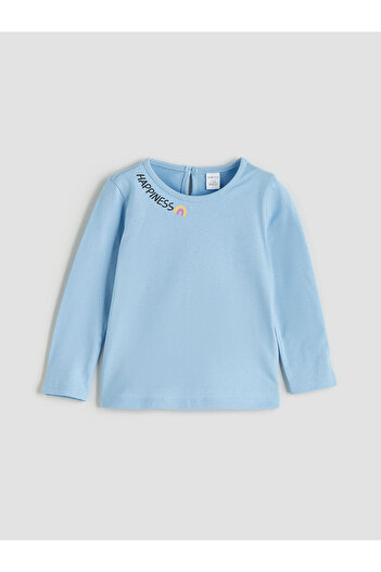 LC Waikiki Crew Neck Printed Girl's T-Shirt