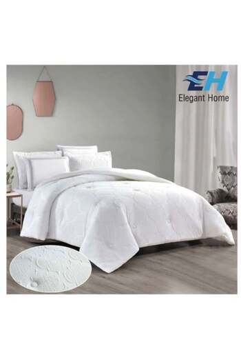 ELEGANT HOME Single Bed Comforter Paris 4 Pieces