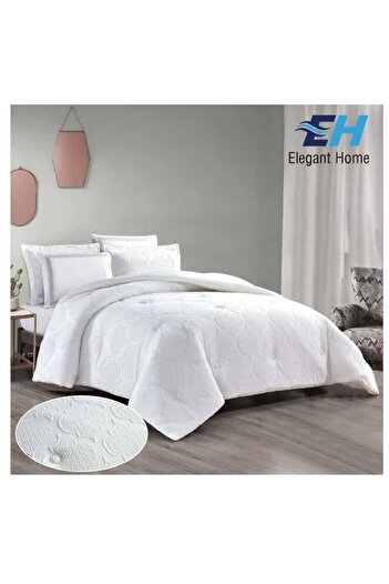 ELEGANT HOME Single Bed Comforter Paris 4 Pieces