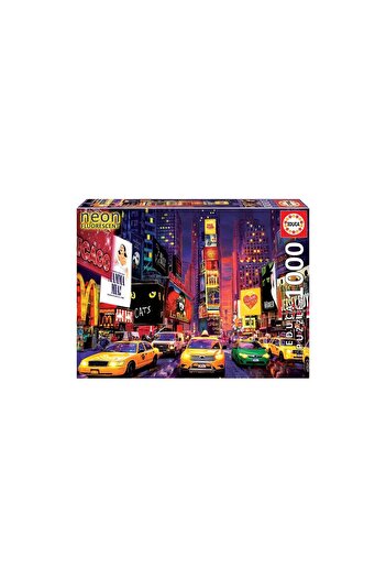 EDUCA Glow-in-the-dark puzzle - Times Square Neon, 1000 pieces