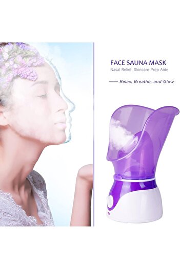 Türkiye Professional Facial Steamer for Cold Flu - Portable Nano Mist Face Steamer Home SPA Kit, Electric St