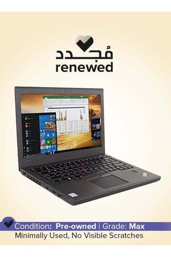 LENOVO Renewed ThinkPad X270, 12.5", Intel Core i3 6th Gen, 8GB RAM, 180GB SSD, Windows 10 Pro