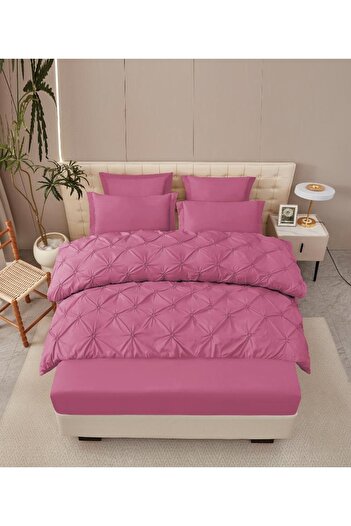 CHIRASO CHIRASO Linen, FINE, ELASTIC Sheet 180x200cm, Duvet Cover with PLEATS 200x230cm, 4 Pillowcases