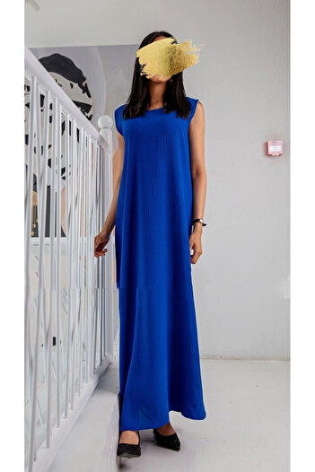 outline Navy blue abaya dress