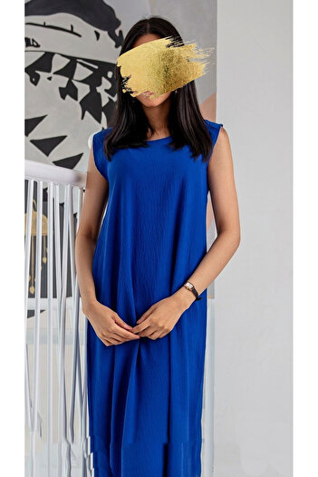 outline Navy blue abaya dress