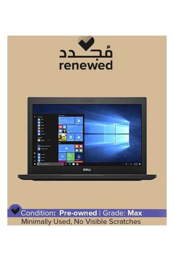 Dell Renewed Latitude 7280, 12.5", Core i5, 7th Gen, 4GB RAM, 256GB SSD, Black